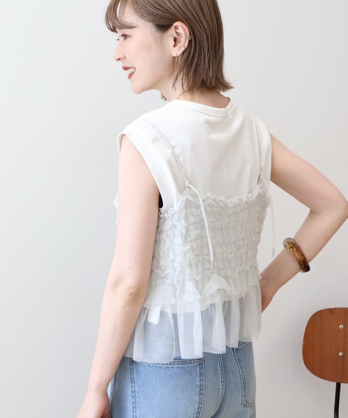 AMERICAN HOLIC（アメリカンホリック） tシャツ SETチュールキャミ+