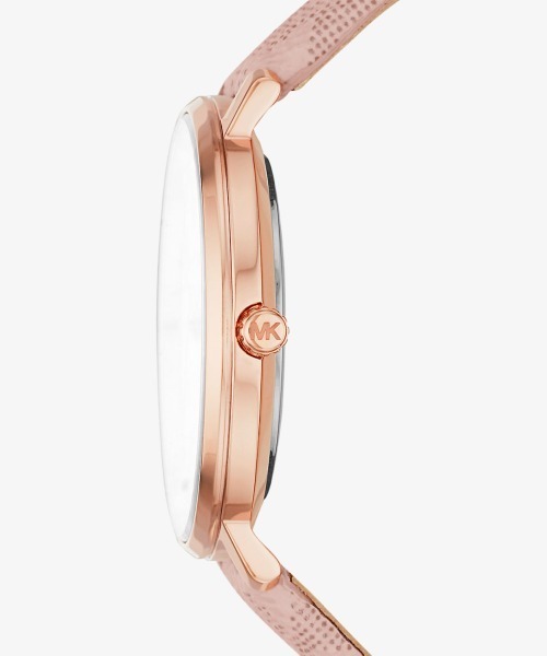 MICHAEL KORS ピンクレザー アナログ時計 Amazon.co.jp: Bradshaw ブラッドショー ゴールド ピンク