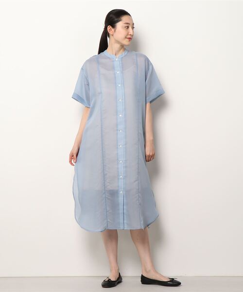 「Ray BEAMS」 半袖ブラウス ONE SIZE サックスブルー レディース