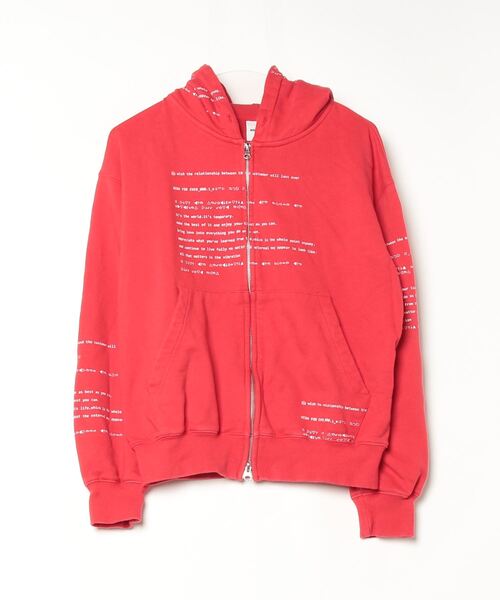 WISH FOR EVER パーカー WISH FOR EVER 「WISH EVER」 ジップアップパーカー SMALL
