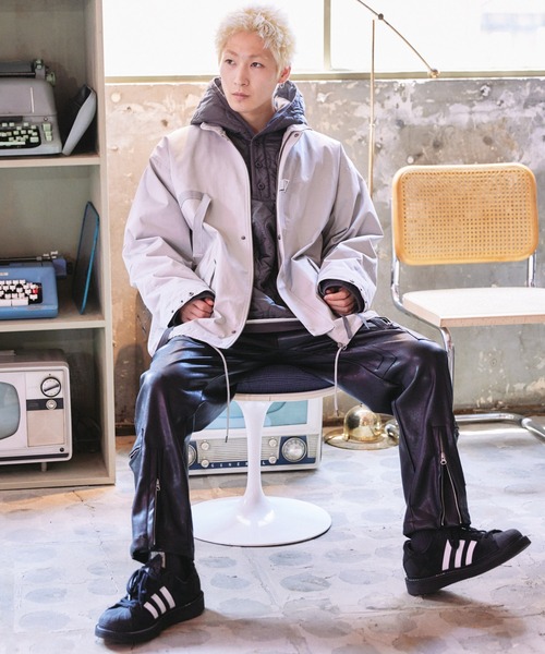 「AIVER」 コート MEDIUM グレー系その他 メンズ_画像3