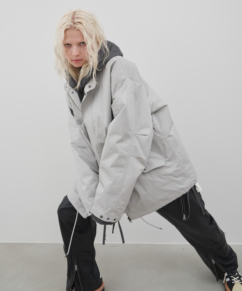 「AIVER」 コート MEDIUM グレー系その他 メンズ_画像4