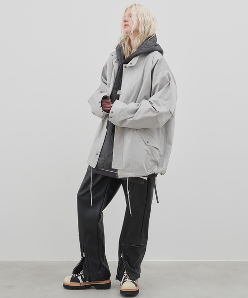 「AIVER」 コート MEDIUM グレー系その他 メンズ_画像6