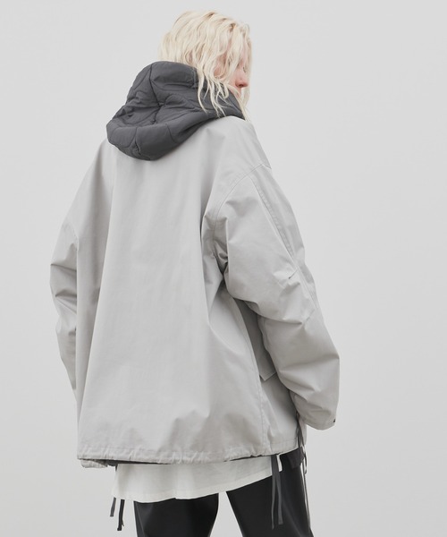 「AIVER」 コート MEDIUM グレー系その他 メンズ_画像7