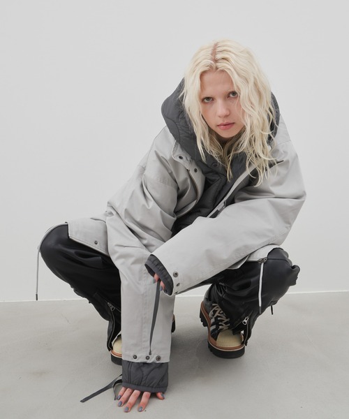 「AIVER」 コート MEDIUM グレー系その他 メンズ_画像8