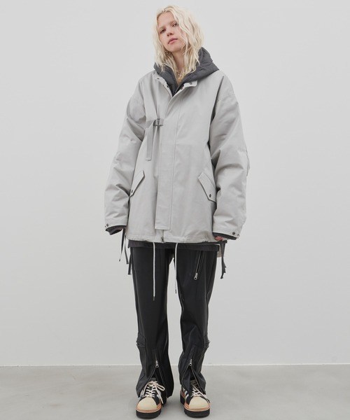 「AIVER」 コート MEDIUM グレー系その他 メンズ_画像9