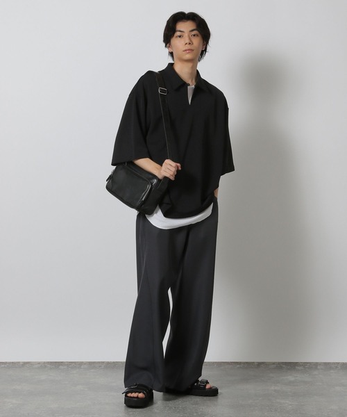 トップス nigico LAKOLE（ラコレ） シャツ 「吸水速乾」カットジャージースキッパー