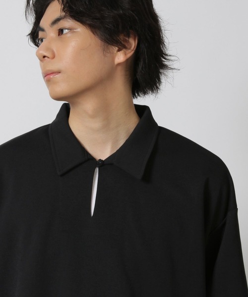 LAKOLE（ラコレ） シャツ 「吸水速乾」カットジャージースキッパー