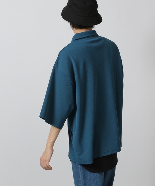 LAKOLE（ラコレ） シャツ 「吸水速乾」カットジャージースキッパー