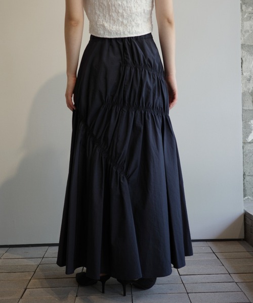 MANOF スカート SHIRRING FLARE SKIRT : ZOZOTOWN Yahoo!店