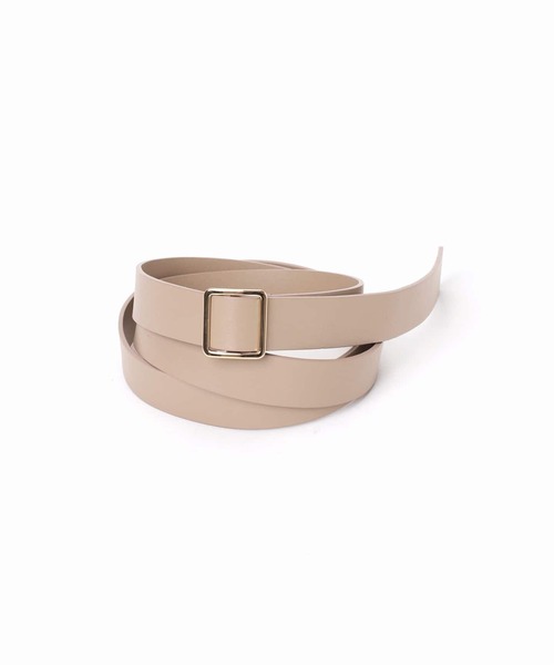 LEFIJE 本革ベルト 75 ベージュ LEFIJE ベルト BUCKLE レザーベルト レディース : ZOZOTOWN