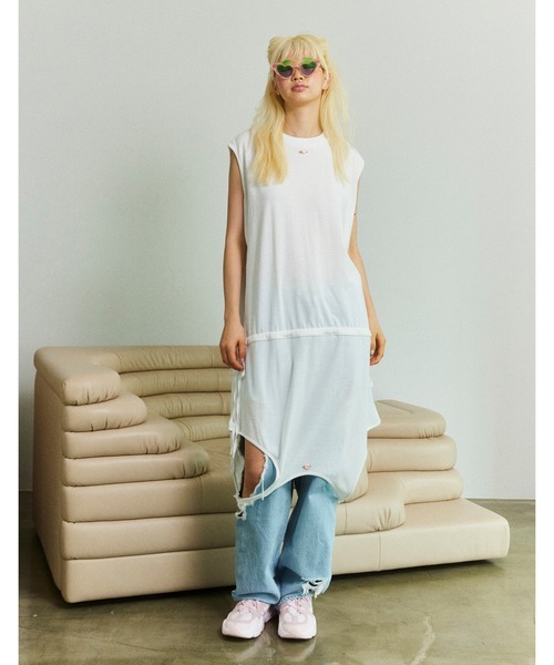 ワンピース nya Little sunny bite ワンピース 2way summer tank dress