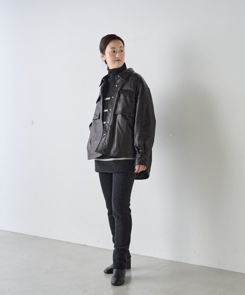 BEARDSLEY  レザージャケット BEARDSLEY（ビアズリー） コート アウター 「15 quinze」ラムレザー