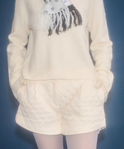 FEKETE（フェケテ） パンツ floral quilted shorts / 花柄キルティング