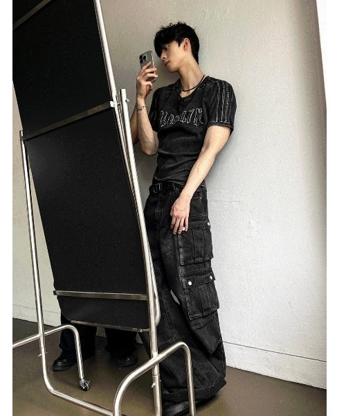 COSYHARU（コシハル） ジーンズ バイダーパラシュートブラック