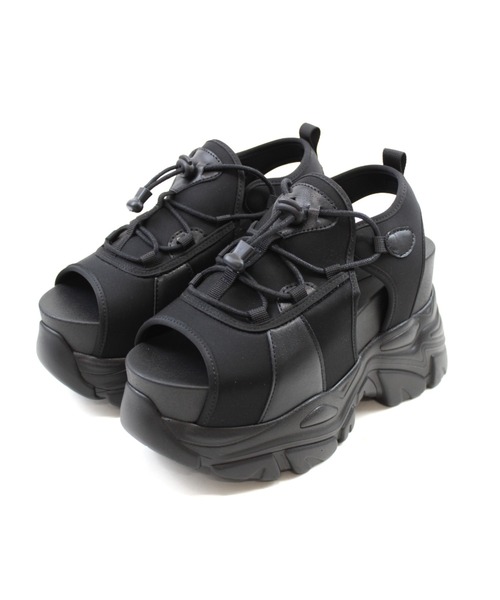 「VIVIAN」 フラットサンダル M ブラック レディース_画像9