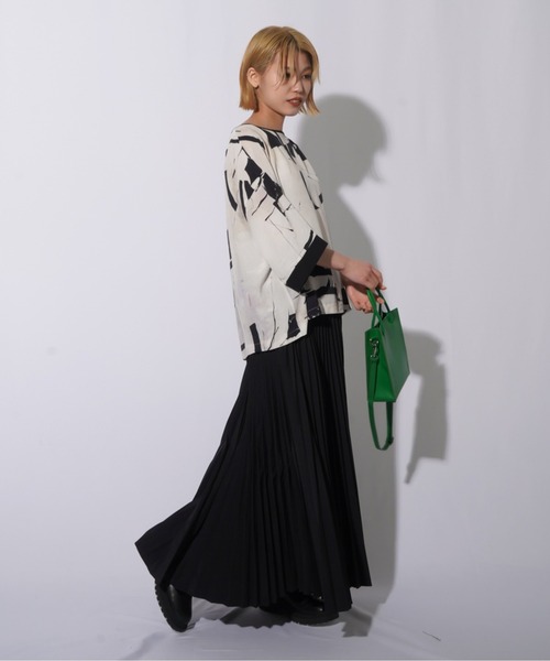 「malla」 7分袖ブラウス FREE ブラック レディース_画像6