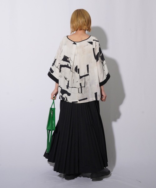 「malla」 7分袖ブラウス FREE ブラック レディース_画像8