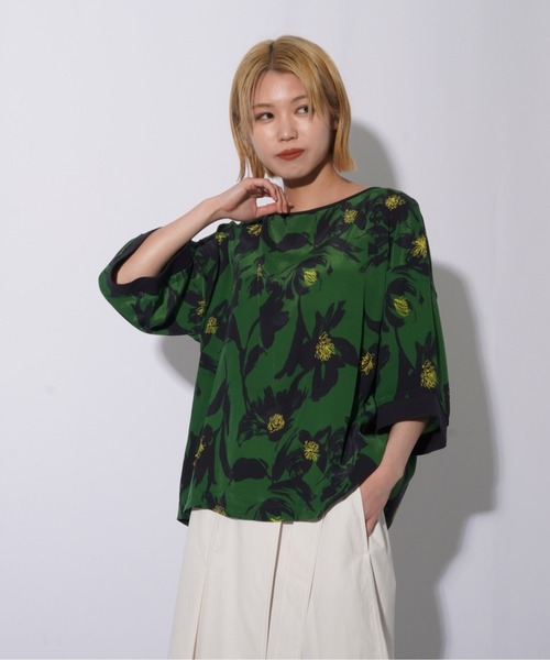 「malla」 7分袖ブラウス FREE ブラック レディース_画像9