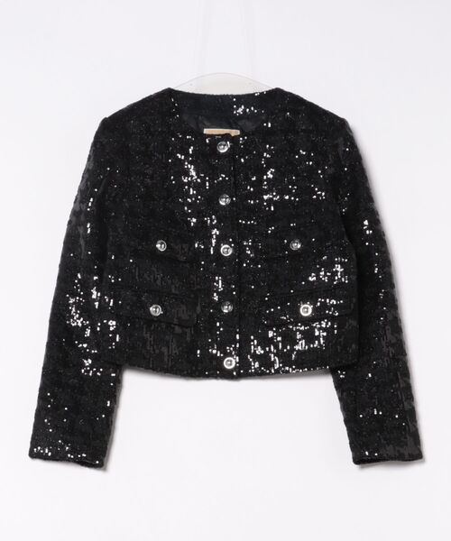 【タグ付き新品】MICHAEL KORS ツイード　カラーレス　ジャケット MICHAEL KORS（マイケルコース） ジャケット ノーカラージャケット