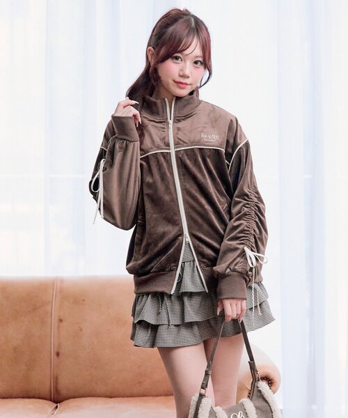 OLIVE des OLIVE（オリーブデオリーブ） tシャツ ベロアトラック