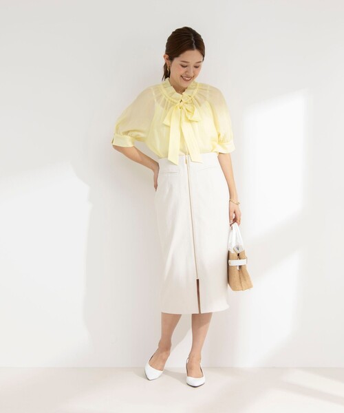 「NOLLEY'S Sophi」 半袖ブラウス 36 ブラック レディース_画像6