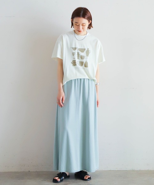 「NOMBRE IMPAIR」 半袖Tシャツ FREE ホワイト レディース_画像7