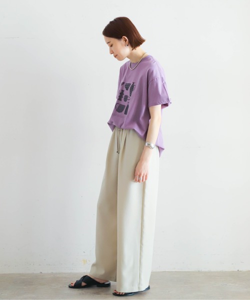 「NOMBRE IMPAIR」 半袖Tシャツ FREE ホワイト レディース_画像9