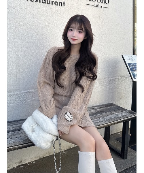 ダーリッチ ハートオープンニットミニワンピース ハートオープンニットミニワンピース – Darich (ダーリッチ)