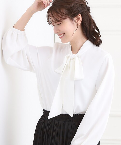 SHOO・LA・RUE（シューラルー） ブラウス シャツ 「洗濯機可/S-3L