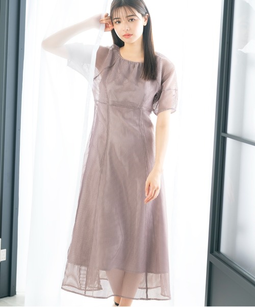 「MISCH MASCH」 半袖ワンピース S ブラック レディース_画像3