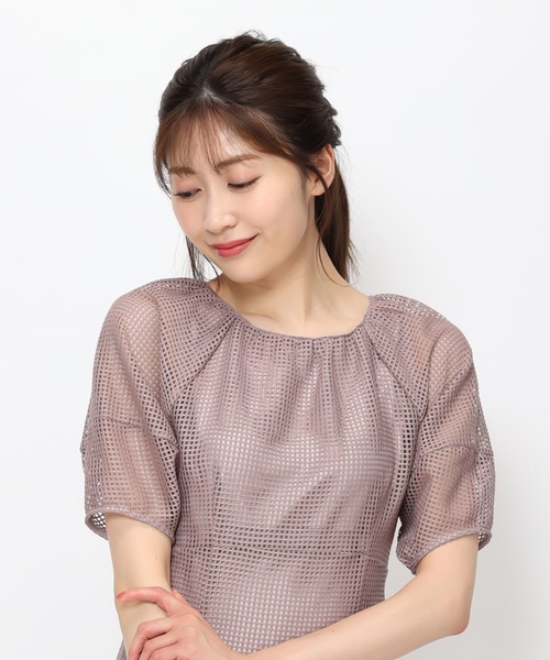 「MISCH MASCH」 半袖ワンピース S ブラック レディース_画像9