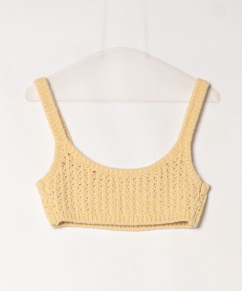 6(ROKU) 「6」 ノースリーブニット FREE ブラック レディース