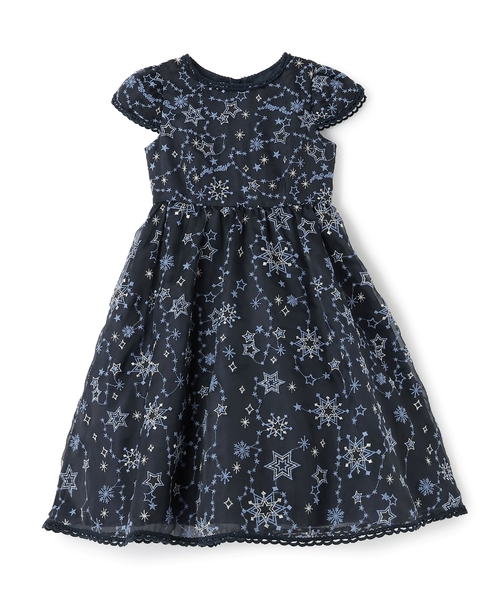 mezzo piano ドレス 発表会 卒園式 入学式 キラキラ星刺しゅうドレス