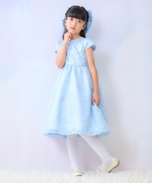 mezzo piano ドレス 発表会 卒園式 入学式 キラキラ星刺しゅうドレス