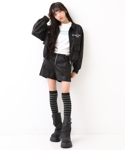 ANAP GiRL（アナップガール） パンツ ハイウエストジップフェイク