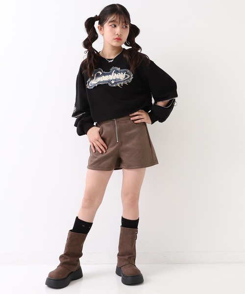 ANAP GiRL（アナップガール） パンツ ハイウエストジップフェイク