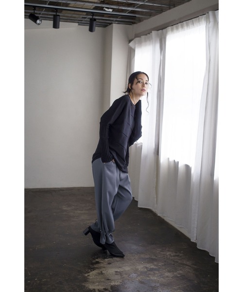 「OSMOSIS」 長袖ニット ONE SIZE ライトグレー レディース_画像3