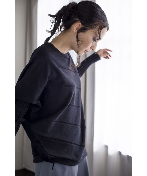 「OSMOSIS」 長袖ニット ONE SIZE ライトグレー レディース_画像5