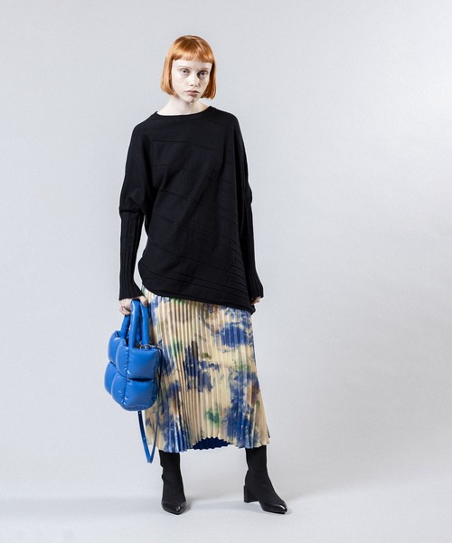 「OSMOSIS」 長袖ニット ONE SIZE ライトグレー レディース_画像6