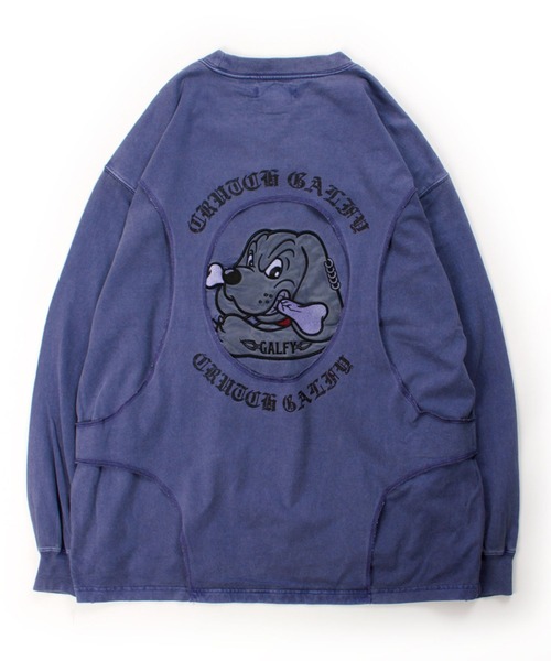 新品未使用ガルフィー長袖 GALFY（ガルフィー） tシャツ 穴の向こうにわんちゃんロンTee/長袖T