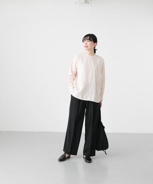 【かぐれ】ストレート イージートラウザー（ブラック） かぐれ（カグレ）の「ストレートイージートラウザー（その他パンツ