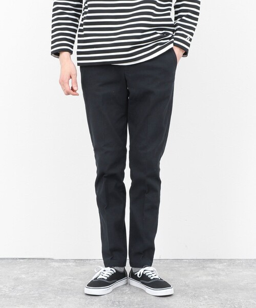 チノパン コットンカルゼ裏微起毛ストレッチスリムフィット 25AW メンズ_5