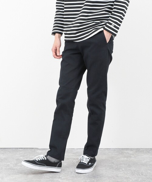 チノパン コットンカルゼ裏微起毛ストレッチスリムフィット 25AW メンズ_6