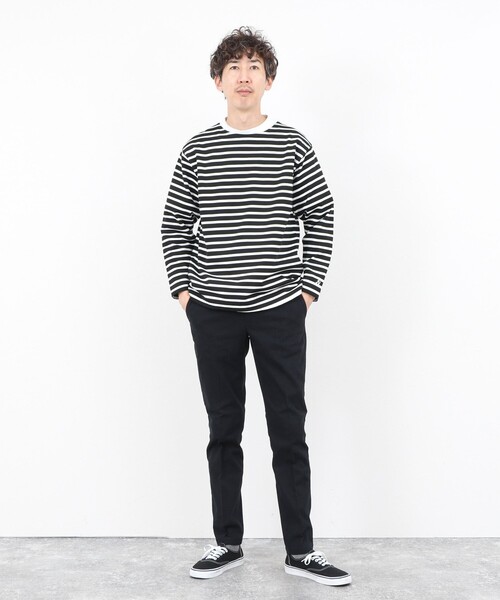 チノパン コットンカルゼ裏微起毛ストレッチスリムフィット 25AW メンズ_11