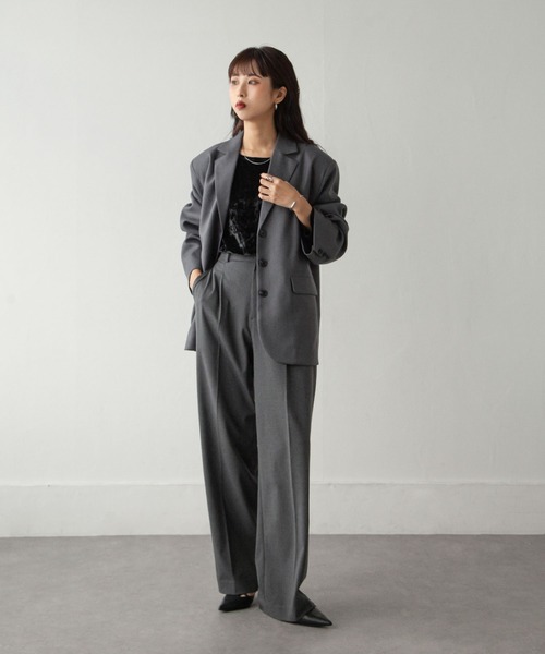 Chillfar」 テーラードジャケット FREE グレー レディース : ZOZOTOWN