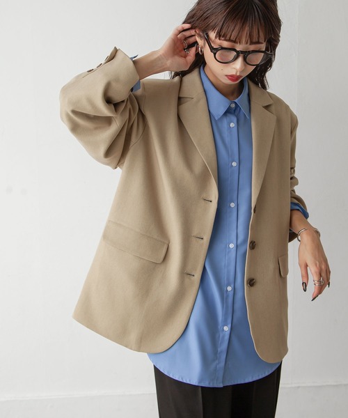 Chillfar」 テーラードジャケット FREE グレー レディース : ZOZOTOWN