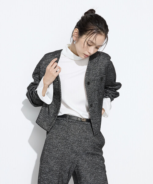 COMME CA（コムサ） ブラウス シャツ フルダルスパンマイクロピーチ