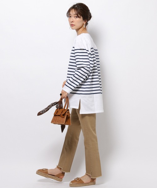 「Le Minor」 長袖カットソー FREE オフホワイト レディース_画像3