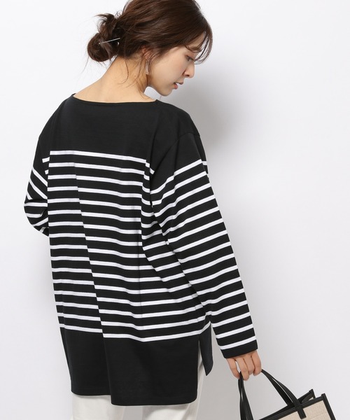 「Le Minor」 長袖カットソー FREE オフホワイト レディース_画像4